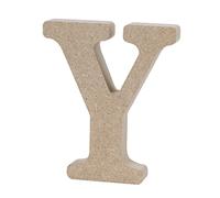 Lettre Alphabet en Bois Y en Panneau de Fibres pour Décoration Murale
