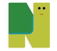 Lettre animaux graphiques N