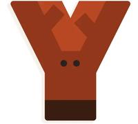 Lettre animaux graphiques Y