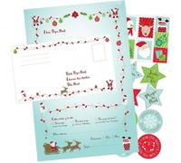 Lettre au Père Noël (6 lettres + 6 enveloppes + 15 stickers) écriture jouet vœux enfants