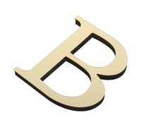Lettre B Décorative en Acrylique Autocollante Effet Miroir pour Chambre | Décoration Murale Intérieure, Finition Brillante 3d, Pose sans Outil, pour Miroirs et Façades de Meubles