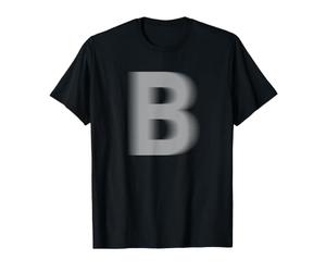 Lettre B floue élégante Typographie Cadeau T-Shirt