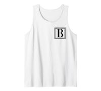 Lettre B Initiale Monogramme Typographie Cadeau Débardeur