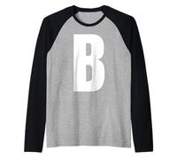Lettre B Majuscule Alphabet Gras Monogramme Assorti Manche Raglan