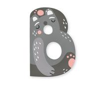 Lettre 'B' décorative en bois Animaux 7 cm Vilac® par Michelle C