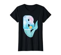 Lettre B sirène Alphabet Design Graphique T-Shirt Graphique avec Valeur