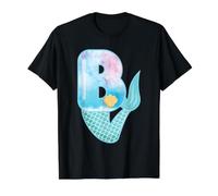 Lettre B sirène Alphabet Design Graphique T-Shirt Graphique avec Valeur