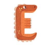 Lettre bois E orange Mon premier alphabet Moulin Roty