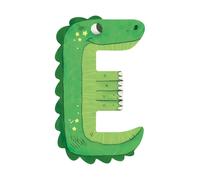 Lettre bois E vert Mon premier alphabet Moulin Roty
