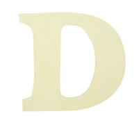 Lettre bois naturel 12cm D