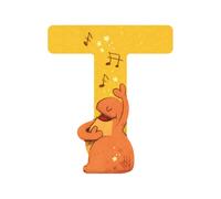 Moulin Roty - Lettre T Jaune en Bois - Moulin Roty