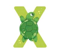 Lettre bois X vert Mon premier alphabet Moulin Roty