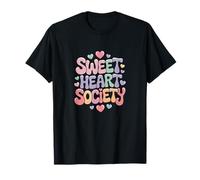 Lettre Bulle 3D rétro Pastel « Sweet Heart Society » T-Shirt
