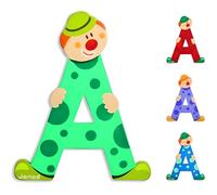 Lettre clown A - Janod - J04542 - Vert - Enfant - Mixte