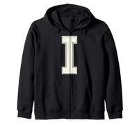 Lettre collégiale I Monogramme Bloc Varsity Block Initial Alphabet Sweat à Capuche
