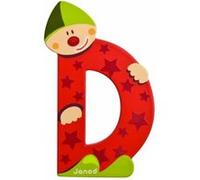 JANOD Lettre décorative Clown D en bois
