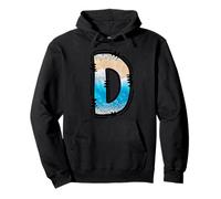 Lettre D côtière Motif Plage océan Initiale Sweat à Capuche