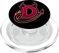 Lettre D Diable Art Flamboyant Cornes Queue Style Gothique PopSockets PopGrip pour MagSafe