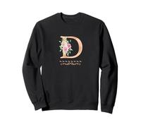 Lettre D initiale aquarelle pour femme Rose poudré Sweatshirt