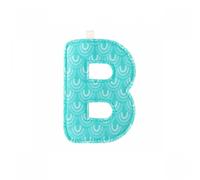 Lilliputiens – Lettre décorative B en tissu bleu