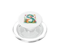 Lettre de l'alphabet Initiale S Animaux de la Jungle PopSockets PopGrip pour MagSafe