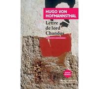 Lettre de Lord Chandos Hugo Von Hofmannsthal (Auteur), Pierre Deshusses (Traduction), Claudio Magris (Préface)