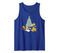 Lettre de Noël au Père Noël de Disney avec Mickey Mouse et Pluton Débardeur, Homme, Bleu Royal, S