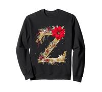 Lettre de Noël Z Poinsettia Berry Sweatshirt
