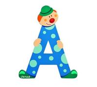 Lettre Décorative Clown En Bois : A