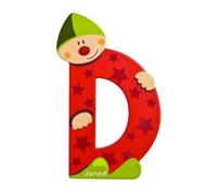 Lettre Décorative Clown En Bois : D