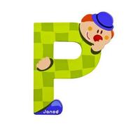 Lettre Décorative Clown En Bois : P