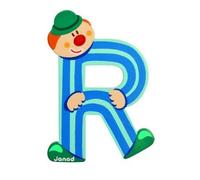 Lettre Décorative Clown En Bois : R