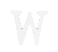 Lettre Décorative en Bois W 8cm, Blanc, pour Maison