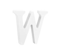 Lettre Décorative en Bois W 8cm, Blanche, pour Maison