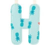 Lettre décorative - H - Tissu - 10cm - Réversible - Décoration de chambre - Enfant - Lilliputiens G