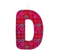 Lettre décorative - D - Tissu - 9,5cm - Décoration de chambre - Enfant - Lilliputiens Multicolore G