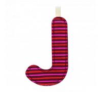 Lettre décorative - Lilliputiens - J - Tissu - Rouge - Mixte
