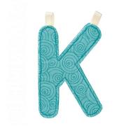 Lettre décorative - Lilliputiens - K - Tissu - Mixte - 9.5 cm