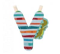 Lilliputiens - Lettre décorative Y en tissu réversible à suspendre 9,5 cm