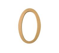 Lettre décorative - MDF - O - Hauteur 220 mm - Couleur marron - Décoration murale