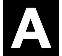 Lettre Décorative Plexigglas Blanc. Lettrage Adhésif Plastique Plexigglas. Lettre Autocollante pour Prénom, Décoration Mariage, Enseigne