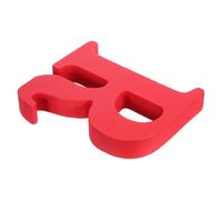 Lettre Décorative R en Bois Rouge Vintage pour Mur et Étagère | Bois à Grain Visible, Finition Laquée Lisse, Décor Repositionnable pour Chambre D'garçon Fille et Tables