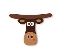 Lettre décorative 'T' en bois Animaux Amusants 6cm Scratch® - Lettre