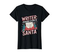 Lettre d'écrivain au Père Noël Auteur Romancier T-Shirt Graphique avec Valeur