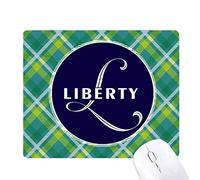 lettre d'expression la liberté de retard réseaux verte grille pixel tapis de souris