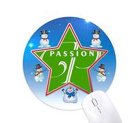 lettre d'expression passion bonhomme de neige, tapis de souris série star mat