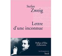 Lettre d'une inconnue de Zweig. Stefan (2009) Broché