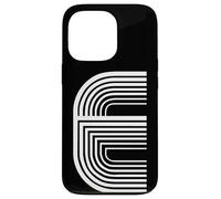 Lettre E - Alphabet Majuscule rétro Coque pour iPhone 13 Pro