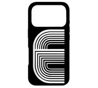 Lettre E - Alphabet Majuscule rétro Coque pour iPhone 17 Pro