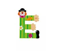 Lettre e clown vert TU